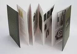You aren't limited to traditional binding. Accordion folded books are making a comeback.