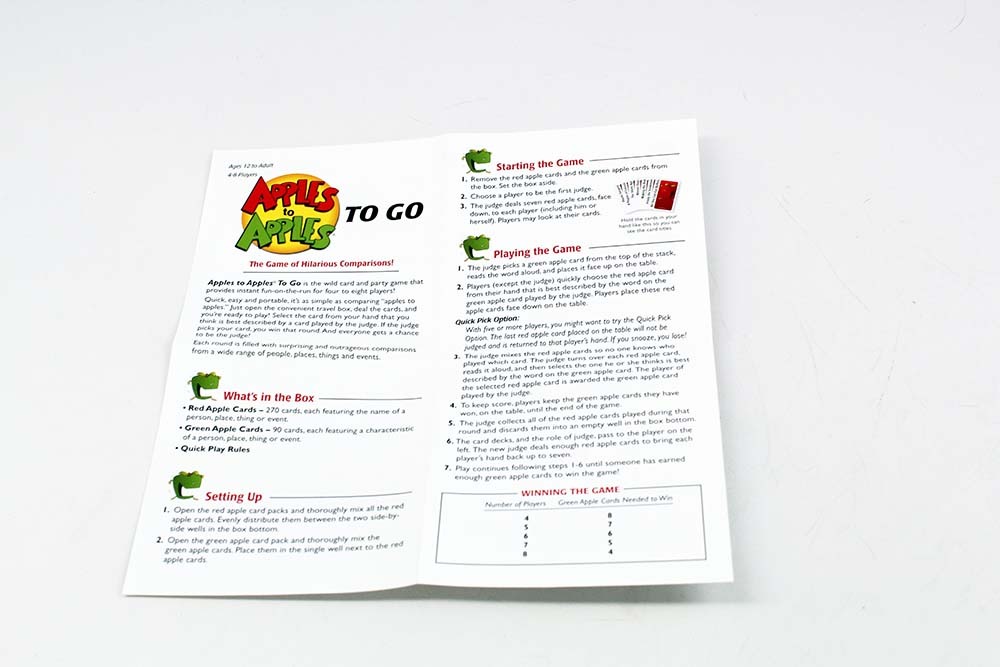 Design a Party Card Game, Board Game Industry Standards Instructions