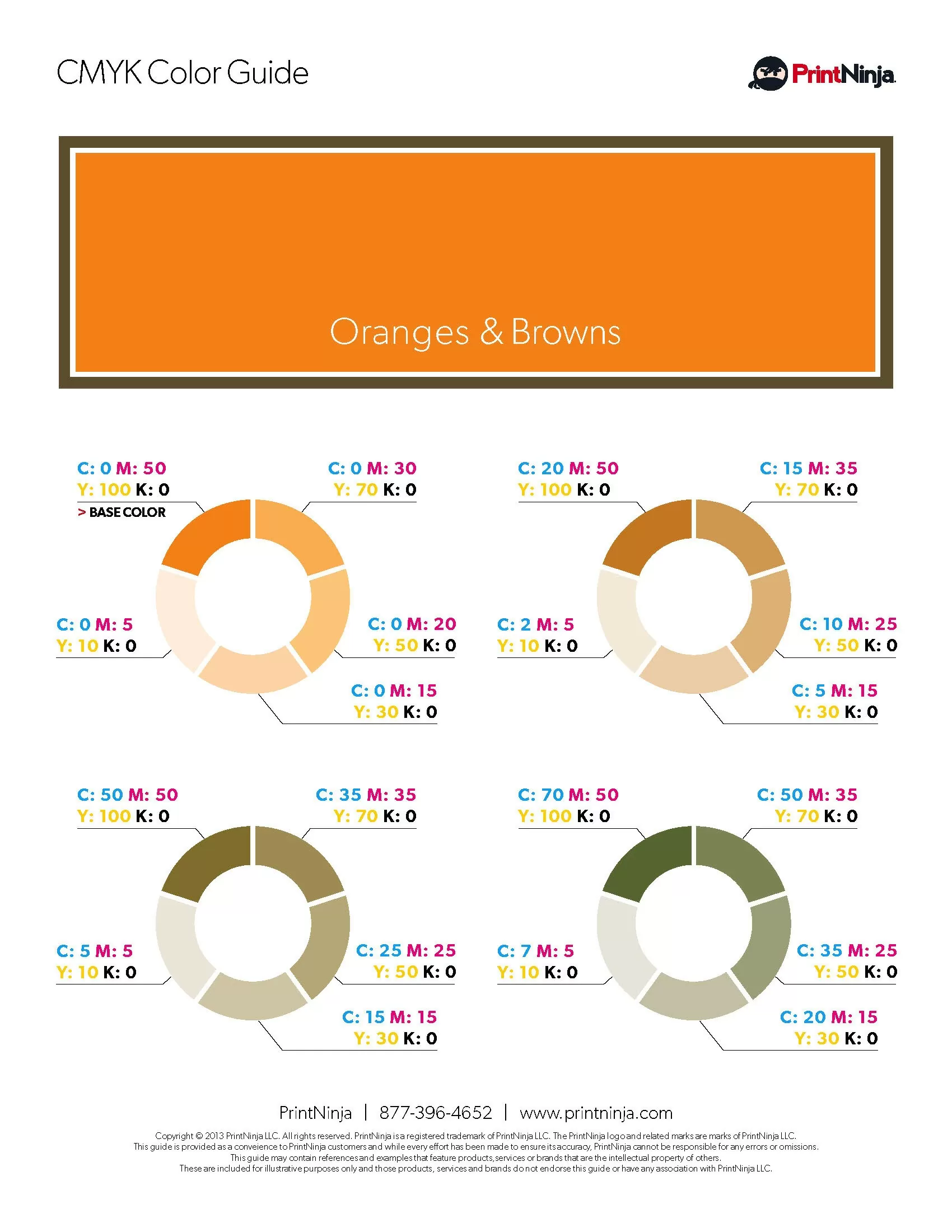 Orange Brownc color chart
