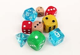How do you roll? The right dice material can complete the look and feel of your game