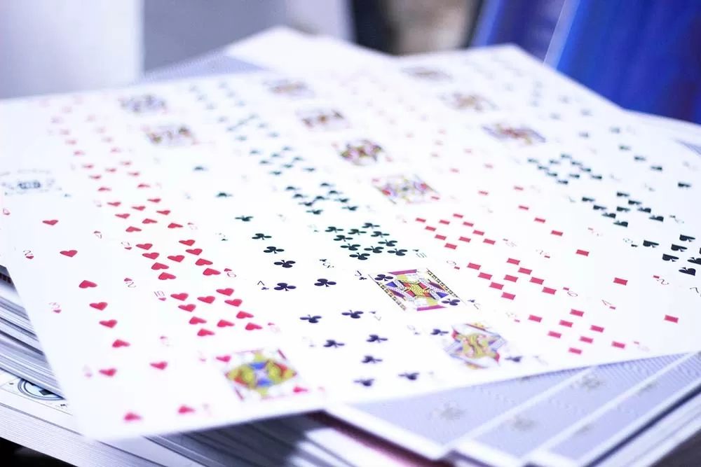 Parent Sheet of Poker Cards