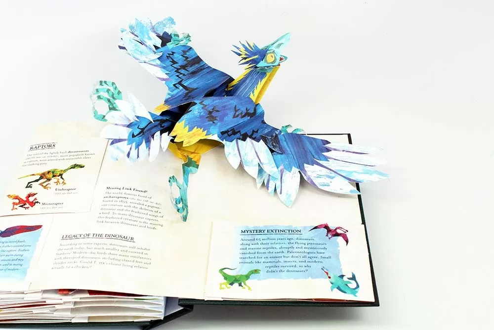 Pop-Up Dinosaur Children's Book Example and Specifications Based on Industry Standards