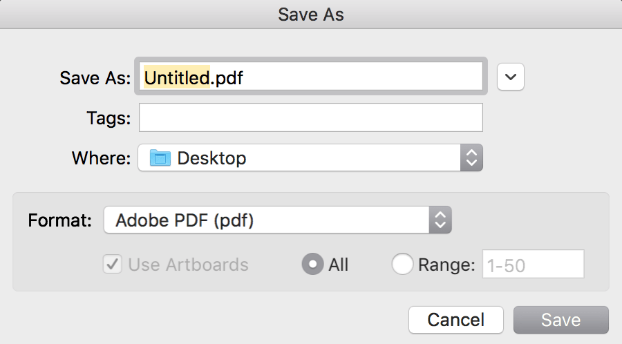 Exporting your Book Template as a PDF in Illustrator