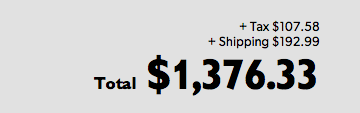 Grand Total as it Appears on our Calculator